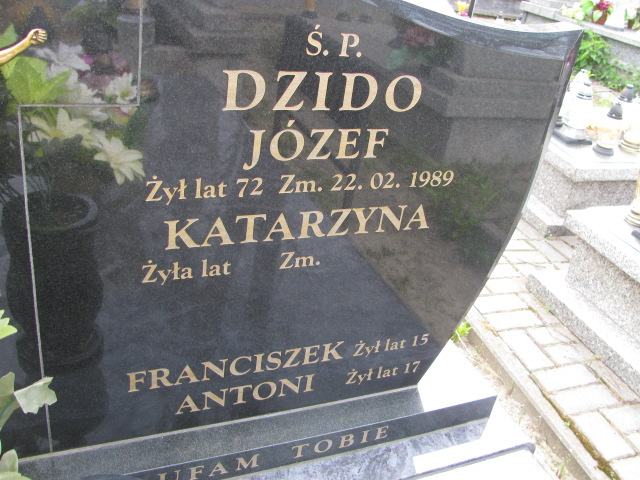 Antoni Dzido Biłgoraj - Grobonet - Wyszukiwarka osób pochowanych