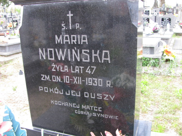 Maria Nowińska Biłgoraj - Grobonet - Wyszukiwarka osób pochowanych