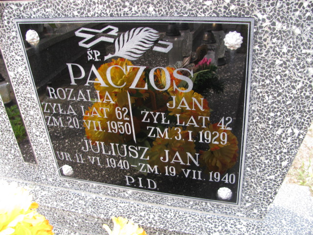 Jan Paczos Biłgoraj - Grobonet - Wyszukiwarka osób pochowanych