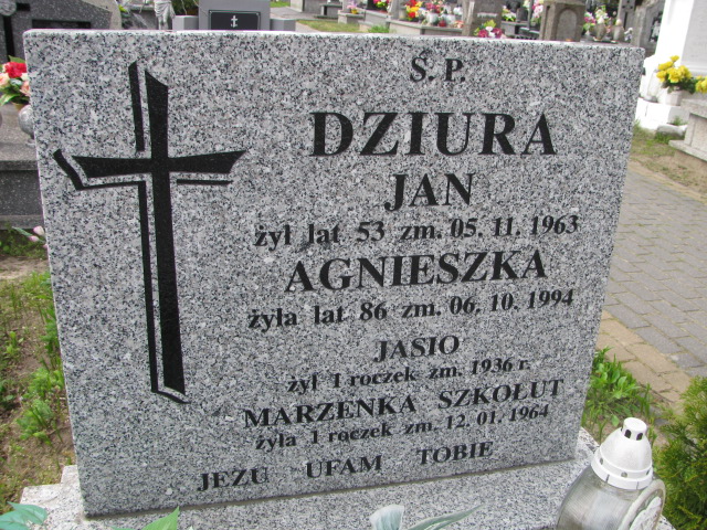 Agnieszka Dziura 1907 Biłgoraj - Grobonet - Wyszukiwarka osób pochowanych