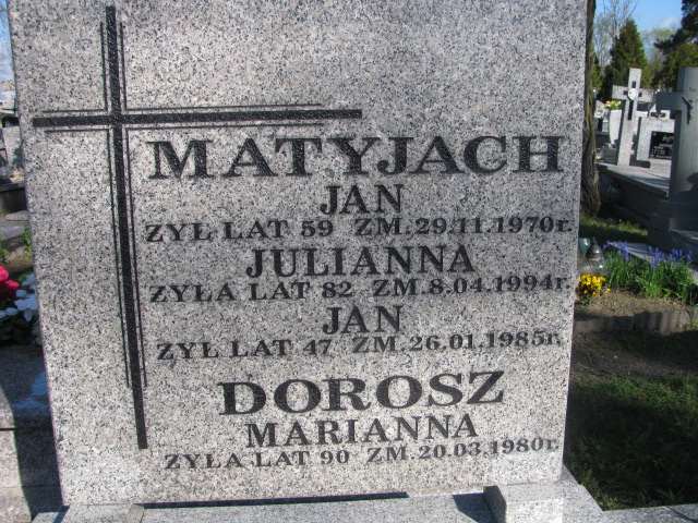 Marianna Dorosz 1890 Biłgoraj - Grobonet - Wyszukiwarka osób pochowanych