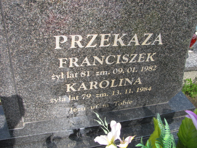 Franciszek Przekaza 1901 Biłgoraj - Grobonet - Wyszukiwarka osób pochowanych
