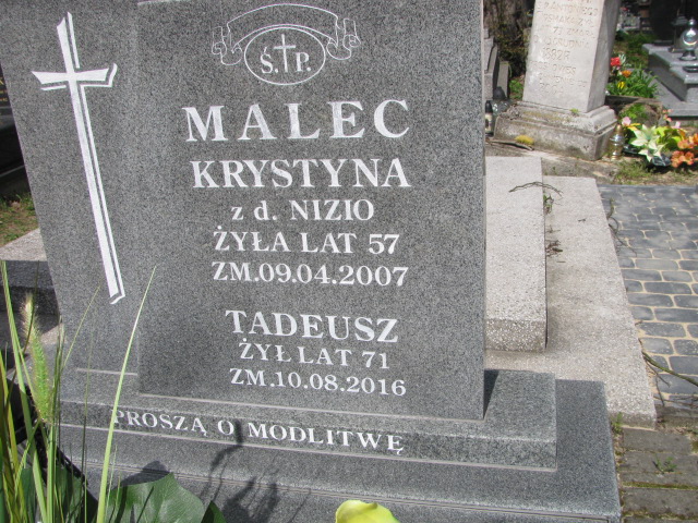 Tadeusz Malec 1945 Biłgoraj - Grobonet - Wyszukiwarka osób pochowanych