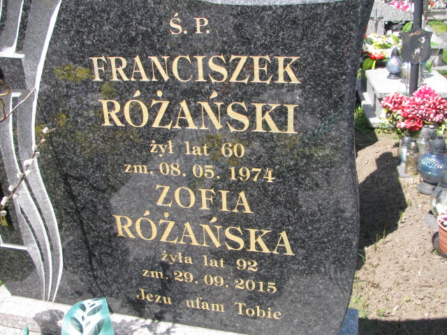 Franciszek Różański Biłgoraj - Grobonet - Wyszukiwarka osób pochowanych