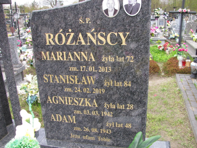 Agnieszka Różańska Biłgoraj - Grobonet - Wyszukiwarka osób pochowanych