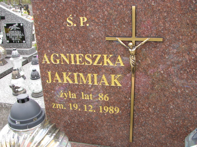 Agnieszka Jakimiak 1903 Biłgoraj - Grobonet - Wyszukiwarka osób pochowanych