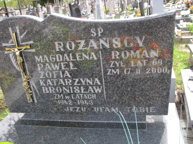 Bronisław Różański Biłgoraj - Grobonet - Wyszukiwarka osób pochowanych