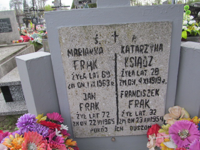 Franciszek Frąk Biłgoraj - Grobonet - Wyszukiwarka osób pochowanych